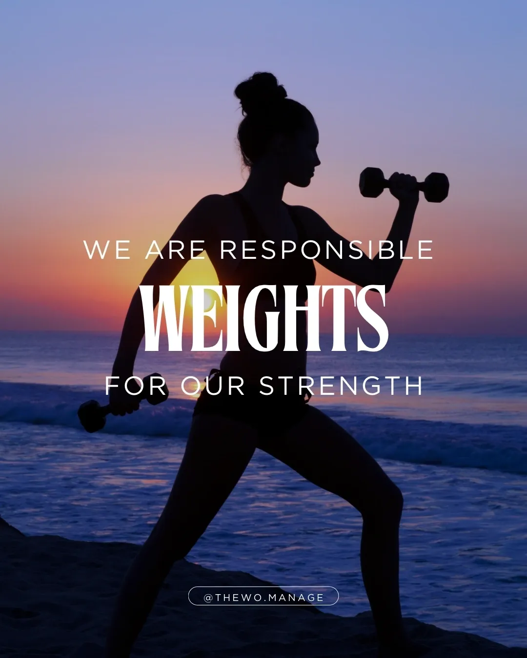 Weights: We Are Responsible For Our Strength.