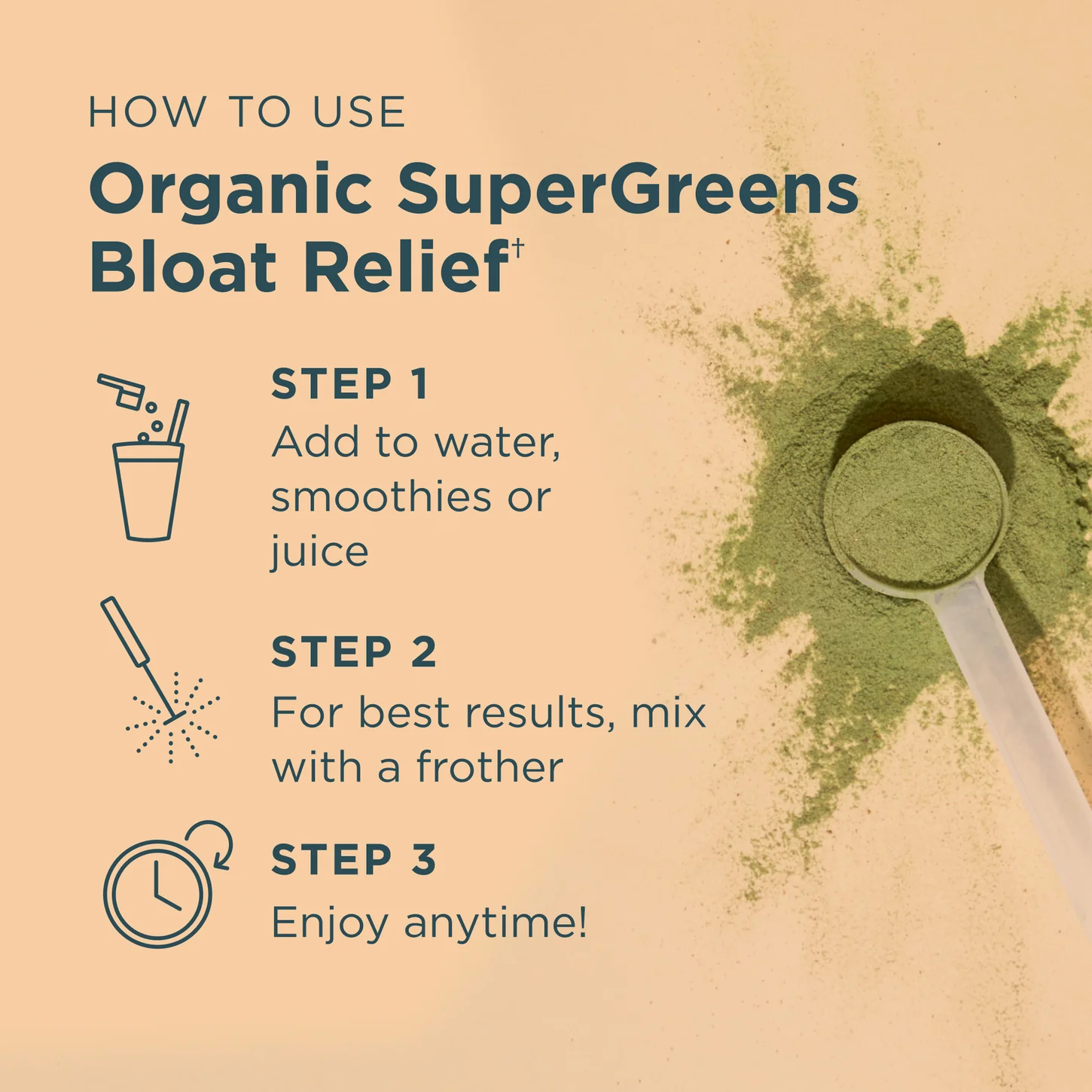 Organic SuperGreens Bloat Relief† - Image 5