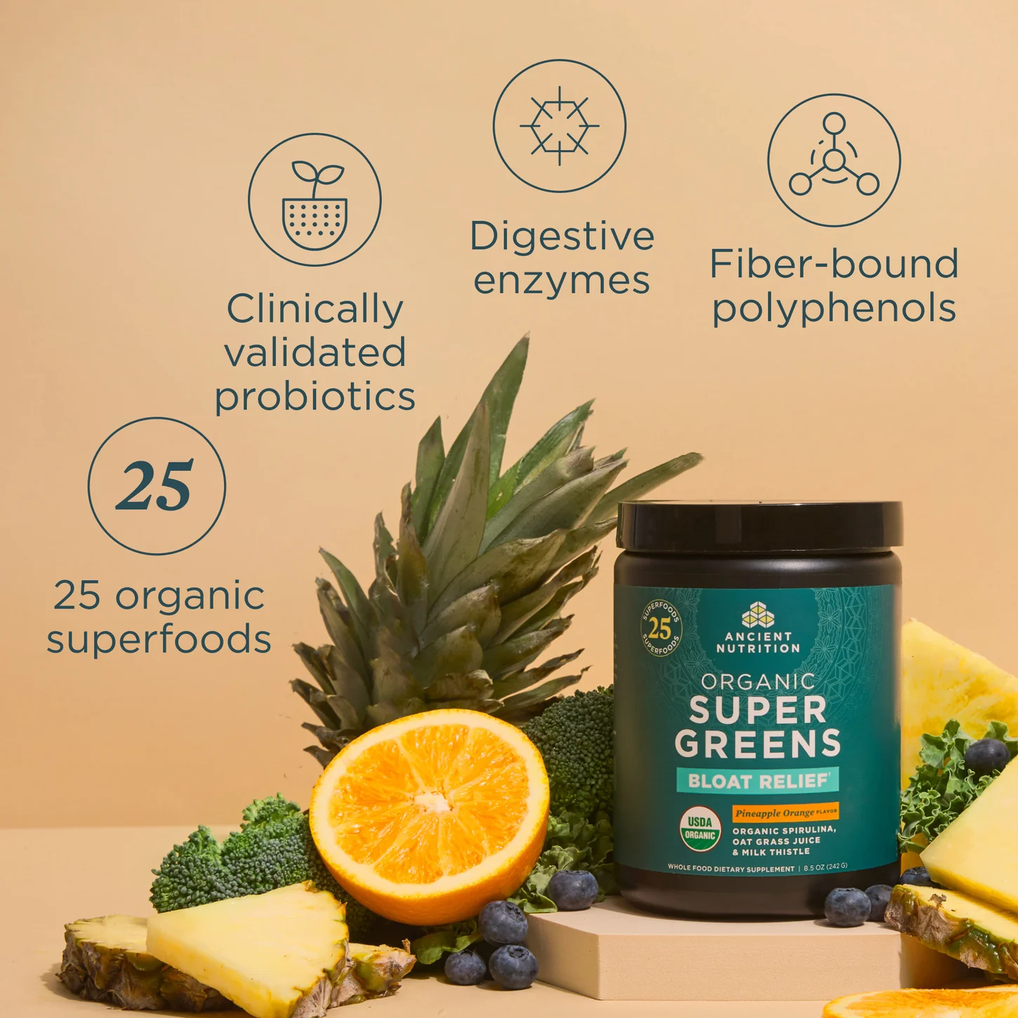 Organic SuperGreens Bloat Relief† - Image 8
