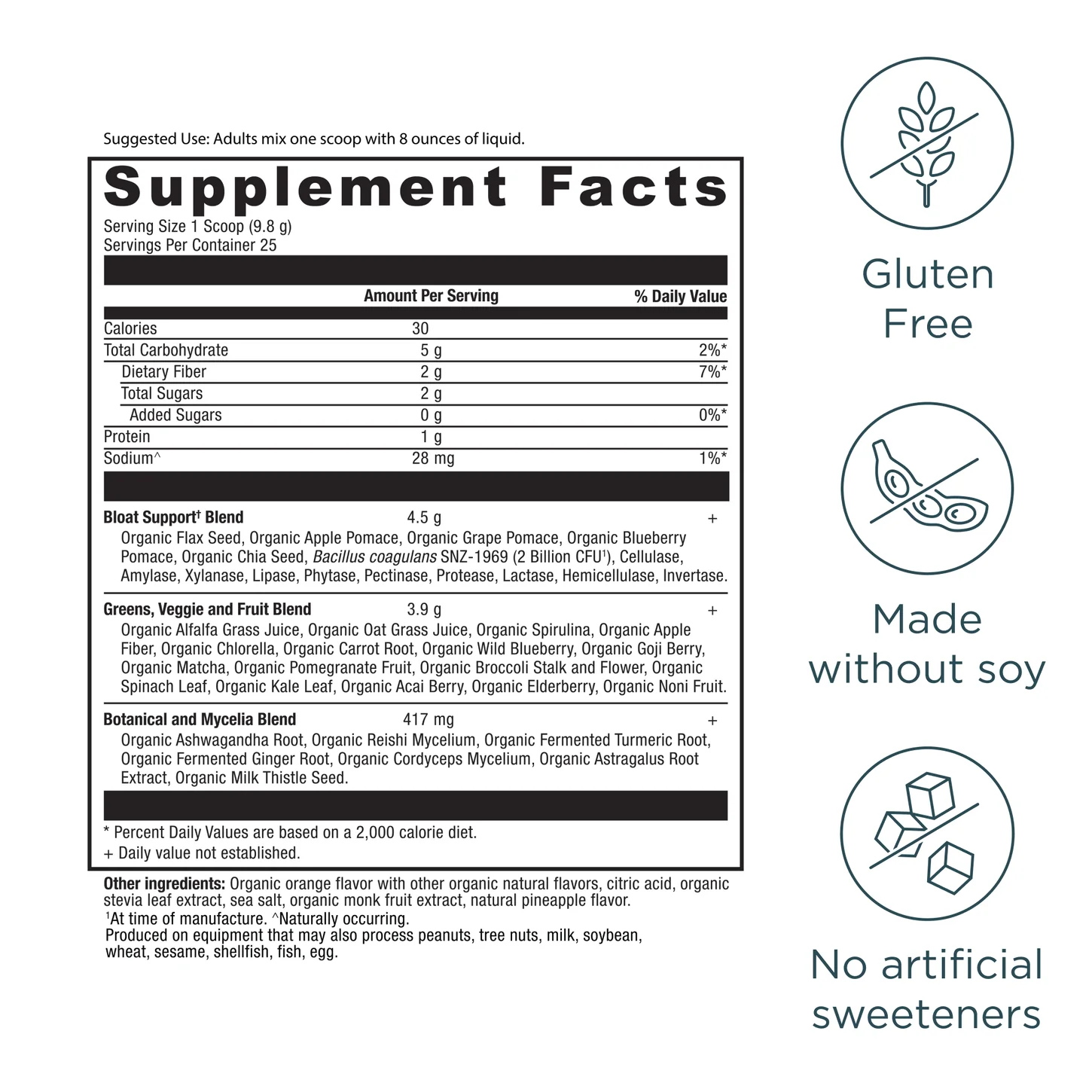 Organic SuperGreens Bloat Relief† - Image 9